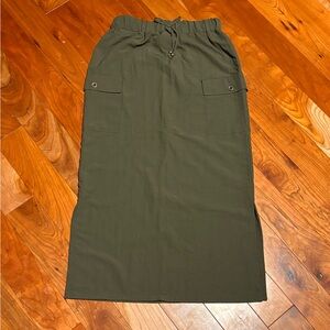Olive Green Women's Maxi Skirt